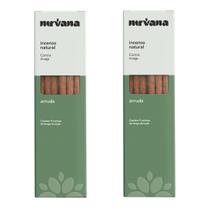 Incenso Arruda Nirvana Natural Varetas Linha Tradicional Aromas Defumador Casa Caseiro Lar Kit 2 Und