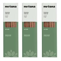 Incenso Arruda Nirvana Natural Varetas Linha Tradicional Aromas Defumador Casa Caseiro Lar Kit 4 Und Incenso Arruda Nirvana Natural Varetas Linha Tradicional Aromas Defumador Casa Caseiro Lar Kit 4 Und