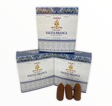 Incenso cascata Goloka Salvia Branca Back Flow Incenso cascata Goloka Salvia Branca Back Flow