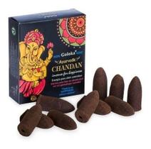 Incenso cone cascata Goloka Ganesha Chandan Back Flow