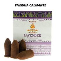 Incenso Cone Indiano Lavanda Cascata 45Gr Goloka Massala