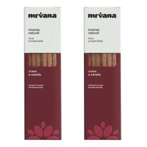 Incenso Cravo e Canela Nirvana Original Natural Energético Atrativo do Amor Financeiro Kit 2 Und Incenso Cravo e Canela Nirvana Original Natural Energético Atrativo do Amor Financeiro Kit 2 Und