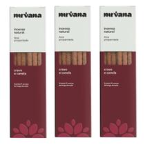 Incenso Cravo e Canela Nirvana Original Natural Energético Atrativo do Amor Financeiro Kit 3 Und Incenso Cravo e Canela Nirvana Original Natural Energético Atrativo do Amor Financeiro Kit 3 Und