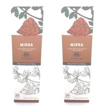 Incenso de Mirra Nirvana Natural Varetas Linha Tradicional Aromas Lar Kit 2 Und