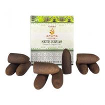 Incenso Goloka Cascata 10 Cones Sete Ervas Back Flow