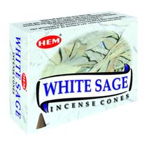 Incenso HEM White Sage Cones 120 cones (12 caixas x 10 cones)