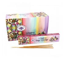 Incenso Importado 7 Chakra Sage Smudge - 12 Varetas de 15g