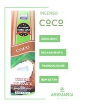 Incenso Indiano Coco Artesanal Longa Duração 8 Varetas