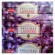 Incenso Indiano HEM Lavanda 4 caixinhas limpeza pureza