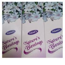 Incenso Indiano Nature's Blessings 3 caixinhas white musk Nikhil almíscar Incenso Indiano Nature's Blessings 3 caixinhas white musk Nikhil almíscar