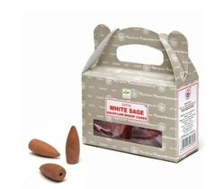 Incenso Indiano Satya White Sage 24 Cones Para Cascata Incenso Indiano Satya White Sage 24 Cones Para Cascata