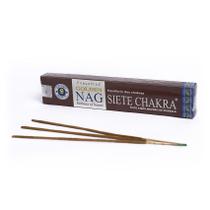 Incenso Indiano Vijayshree Golden Nag Sete Chakras 15g