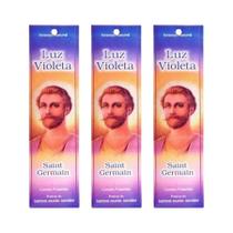 Incenso Luz Violeta de Saint Germain Ananda Kit 03 Unidades -Transmutação de Energias Negativas