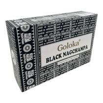 Incenso Massala Black Nag Champa Goloka 12Cxs De 15g Incenso Massala Black Nag Champa Goloka 12Cxs De 15g