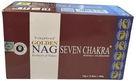 Incenso Massala Golden Nag Goloka 7 Chakra - 180 Varetas
