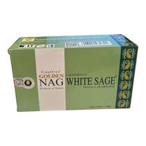 Incenso Massala Golden Nag Sálvia Branca White Sage Cx c 12 - META ATACADO