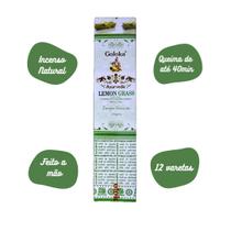 Incenso Massala Goloka - Ayurvedic Lemon Grass (Capim Limão) Incenso Massala Goloka - Ayurvedic Lemon Grass (Capim Limão)