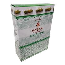 Incenso Massala Goloka Capim Limão Lemon Grass Cxc12 Incenso Massala Goloka Capim Limão Lemon Grass Cxc12