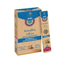 Incenso Massala Importado 100% Orgânico Baunilha e Mirra - Elevação Espiritual Incenso Massala Importado 100% Orgânico Baunilha e Mirra - Elevação Espiritual