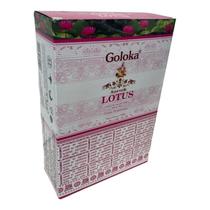 Incenso Massala Lotus Indiano Vareta Goloka 12 Cxs De 15g