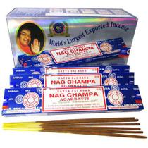 Incenso Massala Satya Nag Champa Box Com 12 Caixas De 15gr