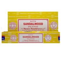 Incenso Massala Satya Sandalwood 12 unidades 15 gramas