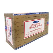 Incenso Meditação Massala Black Gold Satya 12Cxs 12Var Incenso Meditação Massala Black Gold Satya 12Cxs 12Var