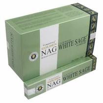 Incenso Nag Golden White Sage massala cx fechada 12 unidades - Vijayshree