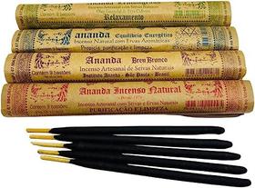 Incenso Natural Ananda Linha Tradicional - Kit com 4 Aromas Incenso Natural Ananda Linha Tradicional - Kit com 4 Aromas