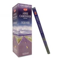 Incenso Natural HEM - Abre Caminhos 8 Varetas Purificação Energética Harmonização Ambientes Boas Energias Decorativo Relaxar Meditar