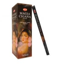 Incenso Natural HEM - Magia Cigana 8 Varetas Purificação Energética Harmonização Ambientes Boas Energias Decorativo Relaxar Meditar