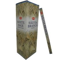 Incenso Natural HEM - Sálvia Branca 8 Varetas Purificação Energética Harmonização Ambientes Boas Energias Decorativo Relaxar Meditar