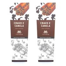Incenso Nirvana Cravo e Canela Kit 2 Und Natural Energético