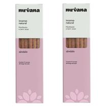 Incenso Nirvana Sandalo Natural Meditação Equilíbrio Limpeza Espiritual Caseiro Casa Lar Kit 2 Und Incenso Nirvana Sandalo Natural Meditação Equilíbrio Limpeza Espiritual Caseiro Casa Lar Kit 2 Und