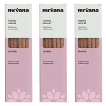 Incenso Nirvana Sandalo Natural Meditação Equilíbrio Limpeza Espiritual Caseiro Casa Lar Kit 3 Und Incenso Nirvana Sandalo Natural Meditação Equilíbrio Limpeza Espiritual Caseiro Casa Lar Kit 3 Und