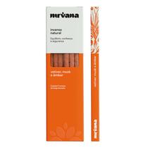 Incenso Nirvana Vetiver, Musk e Âmbar Natural C/ 9 Varetas