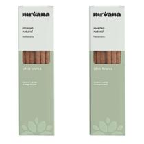 Incenso Salvia Branca Nirvana Natural Proteção Espiritual Limpeza Lar Defumador Divino Kit 2 Und