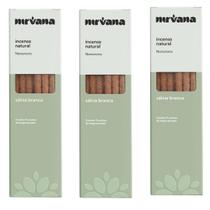 Incenso Salvia Branca Nirvana Natural Proteção Limpeza Defumador Divino Casa Ambientes Lar Kit 3 Und Incenso Salvia Branca Nirvana Natural Proteção Limpeza Defumador Divino Casa Ambientes Lar Kit 3 Und