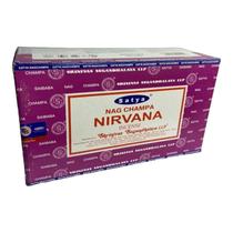 Incenso Sândalo Massala Nirvana Satya 12 Cxs c 12 Varetas Incenso Sândalo Massala Nirvana Satya 12 Cxs c 12 Varetas