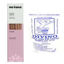 Incenso Sandalo Nirvana Defumador Divino Limpeza Proteção Ervas da Umbanda Defumação Espiritual Kit Incenso Sandalo Nirvana Defumador Divino Limpeza Proteção Ervas da Umbanda Defumação Espiritual Kit