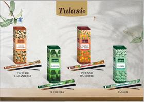 Incenso Tulasi box sortido 25 caixinhas de 8 varetas( 5 aromas)