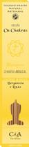 Incenso vareta os chakras - umbilical - bergamota e limão 10 varetas - CdA