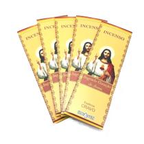 Incenso Vareta Sagrado Coração de Jesus Essência Cravo - Kit 5 Cx Incenso Vareta Sagrado Coração de Jesus Essência Cravo - Kit 5 Cx