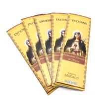 Incenso Vareta Sagrado Coração de Maria Essência de Sândalo- Kit 5 Cx Incenso Vareta Sagrado Coração de Maria Essência de Sândalo- Kit 5 Cx