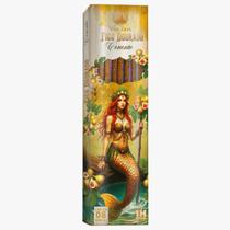 Incenso Vila Zen Linha Encanto das Águas 0% Carvão Cx 8 Var Modelo:Figo Dourado