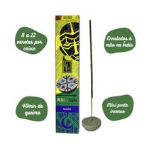 Incenso Zed Black Premium Kultrun com Porta Incenso - Limao