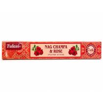 Incensos Tulasi Masala Caixa 7 Varetas Aroma:Nag Champa e Rose Incensos Tulasi Masala Caixa 7 Varetas Aroma:Nag Champa e Rose