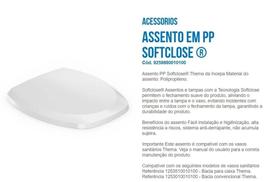 Incepa Assento Vaso Thema Soft Close Branco Incepa Assento Vaso Thema Soft Close Branco