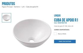 Incepa Cuba Apoio Loft R1 350mm Branca Incepa Cuba Apoio Loft R1 350mm Branca