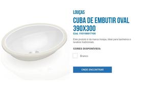 Incepa Cuba Emb Oval Branca 390x300